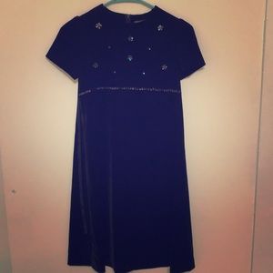 Ivy House Black Satin Dress